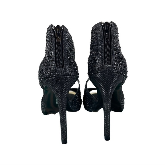 GIANNI BINI Stiletto Heel Rhinestone Sandal NWB - Picture 7 of 11